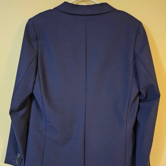 ZARA Boy's Navy Blue 2-Button Tailored Suit Jacket - Size 13-14 - Picture 2 of 11